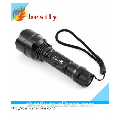 UltraFire C8 Black Rechargeable led Flashlight