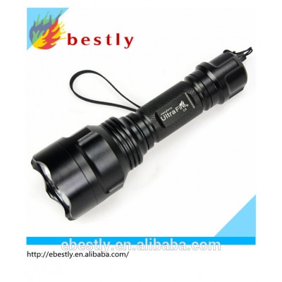 Free Shipping Super Bright UltraFire C8  XM-L T6 led flashlight 5-Mode 1300LM Camping Led Flashlight Torch Light Lamp